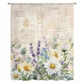 thumbnail image 2 of Spring Daisy Sheer Curtains 63 Inches Long, Elegant Pastoral Flowers Watercolor Light Filering Curtains, Breathable Simi Curtain Privacy Drapes for Living Room Bedroom Lightweight Window Treatment, 2 of 9
