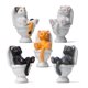 thumbnail image 2 of Estatua de gato, personaje de gato animal kawaii Mini serie de gatos Mobiliario Decoración de jardín, topper de pastel de gato, decoración de plantas 5 piezas (1 juego) JAMW Sencillez, 2 of 5