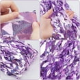 thumbnail image 3 of Paquete de 5 cortinas con flecos de aluminio morado, fondo ondulado de 1 m x 2 m, cortinas con serpentinas y flecos de aluminio, decoración para fiestas., 3 of 6