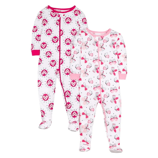 Little Star Organic Baby Girls & Toddler Girls 1Piece Snug Fit Cotton