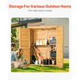 thumbnail image 4 of STAWAY Outdoor Wooden Storage Shed - Waterproof Garden Tool Shed 55x67.5" - Sturdy, Spacious, Easy Assembly, Weather Resistant, Perfect for Lawn & Garden, 4 of 9
