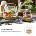 thumbnail image 3 of UPOUART 1Set Unique Glass Fish Tank with Wooden Base Hydroponic Plant Terrarium for Home, 3 of 7