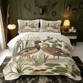 thumbnail image 2 of Manfei Wild Duck Print Quilt Full,Farmhouse Mallard Full Bedspread Sets,3-Piece,1 Coverlet and 2 Pillowcases, 2 of 7