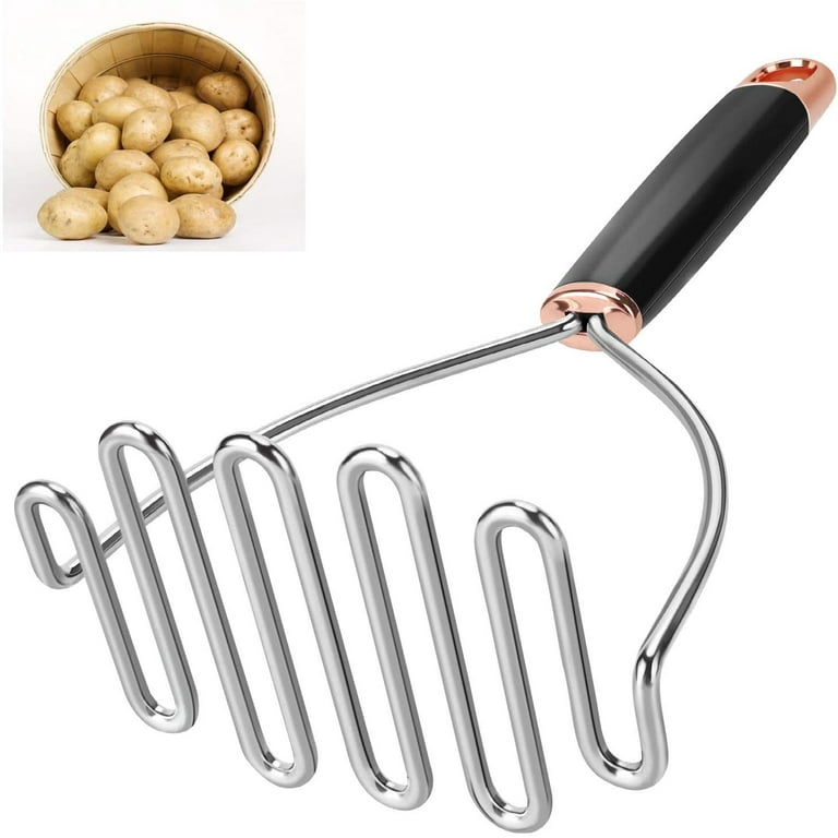 GOCTOS Potato Masher Stainless Steel, Heavy Duty Mashed Potatoes Masher,  Best Masher Kitchen Tool for Bean, Avocado, Easy to Clean