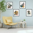 thumbnail image 3 of Juego de 8 impresiones en lienzo con plantas coloridas, arte de pared, impresiones artísticas, impresiones abstractas florales, pósteres de hojas, pinturas en lienzo sin marco., 3 of 6