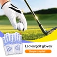 thumbnail image 3 of Eigraketly Guante de golf para mujer Microfibra en forma de corazón Antideslizante Cómodo Ajustable Accesorios de golf resistentes al desgaste Red-19 Golf Rojo-19 Eigraketly OD019678-07, 3 of 6