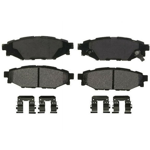 Rear Brake Pad Set - Compatible with 2008 - 2019 Subaru Impreza 2009 2010 2011 2012 2013 2014 2015 2016 2017 2018
