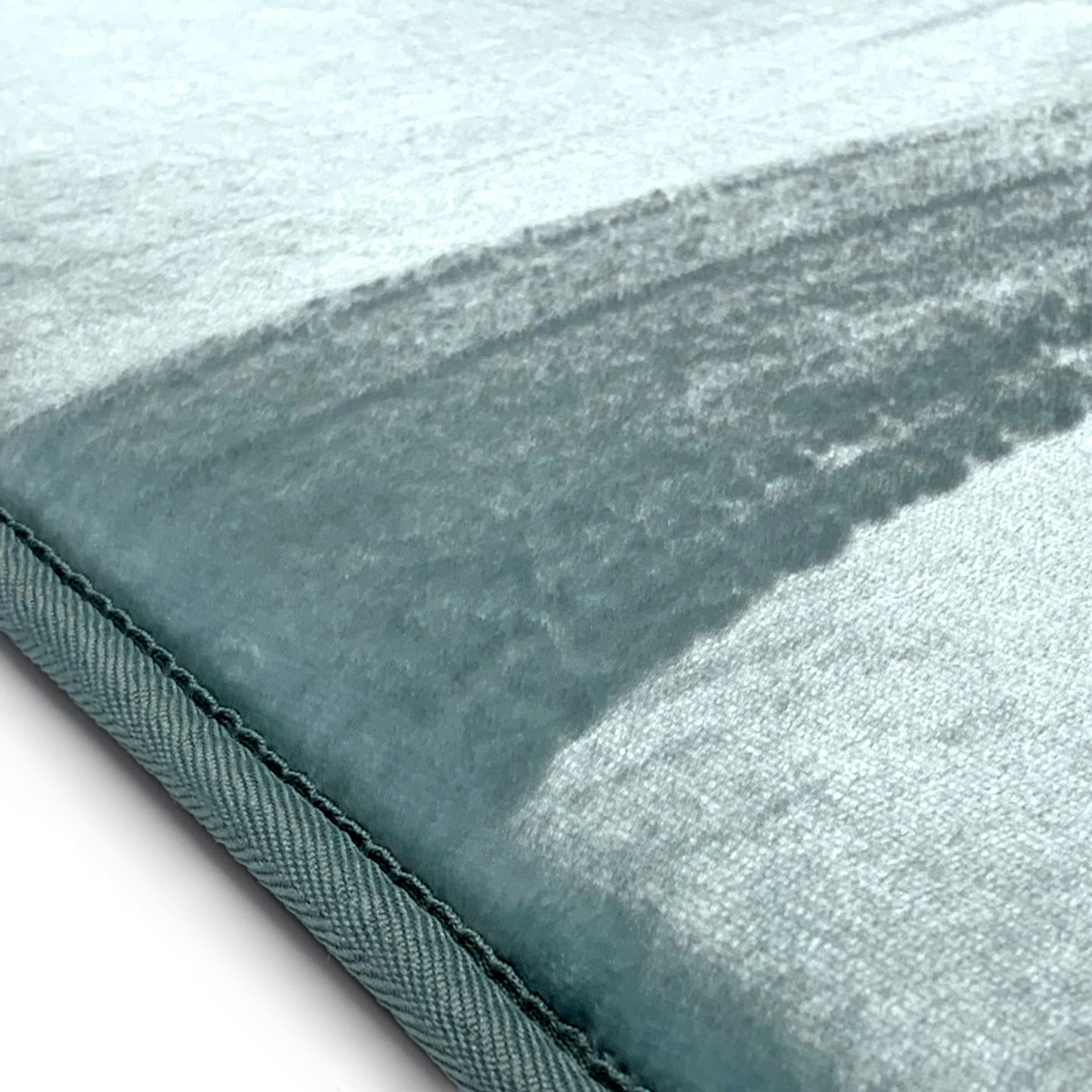 Microdry Extra Thick SoftLux Infused Memory Foam Bath Mat, 21" x 34", Aqua