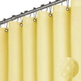 thumbnail image 4 of Shower Curtain - Waffle Textured Heavy Duty Thick Fabric Shower Curtains for Bathroom, 230GSM Luxury Weighted Polyester Cloth Bath Curtain Set with 12 Plastic Hooks, 4 of 6