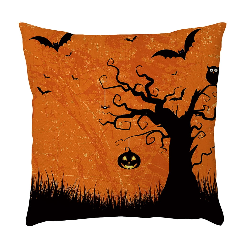 Halloween Pillow Cases Linen Pumpkin ghosts Cushion Cover Home