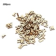 thumbnail image 2 of M Buder 200 Pieces DIY Log Letter Shape Wood Sheet Educational Toy Crafts Decor for 26 English Letters, 2 of 9
