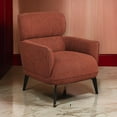 thumbnail image 6 of Dup 34 Inch Accent Chair- Cushioned Seat- Rounded Track Arms- Muted Orange, 6 of 6