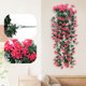 thumbnail image 5 of Bolsa colgante de flores artificiales, maceta de ratán sintético, decoración para interiores y exteriores, ideal para bodas, flores sintéticas, jardín artificial, decoración del hogar,, 5 of 8