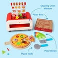 thumbnail image 4 of Battat Make & Bake Pizza Oven 52-Piece Plastic Playset for Kids 3 Years and Up, 4 of 8