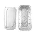 thumbnail image 2 of Handi-Foil of America Hfa 1/3 Third-Size Deep Aluminum Foil Steam / 5 lb Loaf Pan w/Foil Lids (Pack of 10), 2 of 6