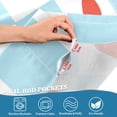 thumbnail image 5 of Yayeee Kitchen Curtains Tier Set of 2 Light Filtering 57"x36" Over Sink Window Panels, Light Blue Checkered Heart, 5 of 7