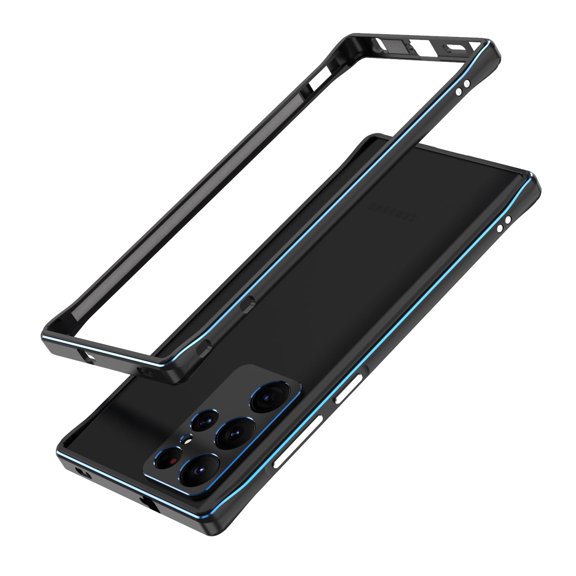 for Samsung Galaxy S22 Ultra 6.8" 2022 Metal Bumper Frame   Lens Protector Case Heavy Duty Protective Anti-shock Drop Resistant Wear-resistant Ultra-thin Design for Women Men,