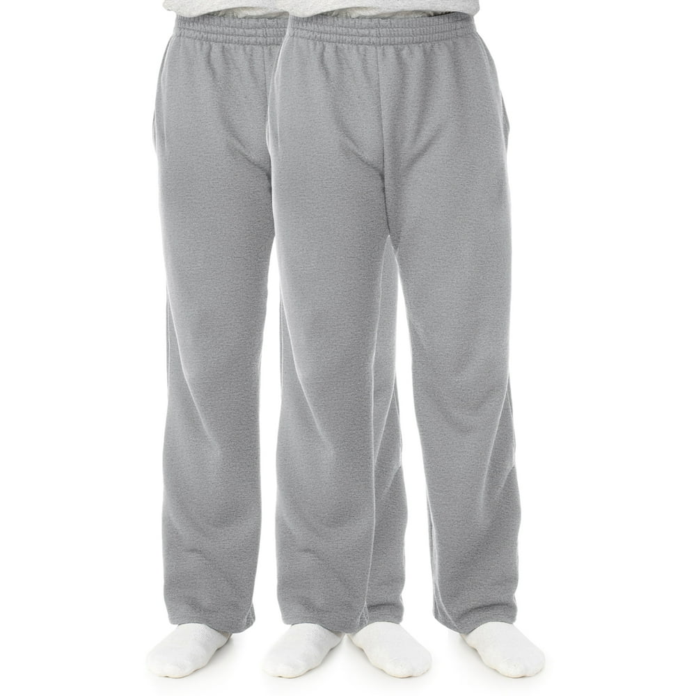 open bottom fleece sweatpants