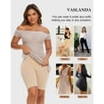 thumbnail image 6 of Vaslanda 2 Packs Tummy Control Shapewear Shorts Faja Body Shaper for Women High-Waisted Thigh Slimming, 6 of 7