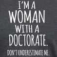 thumbnail image 3 of CafePress - Woman With A Doctorate T Shirt - Womens Tri-blend T-Shirt, 3 of 4