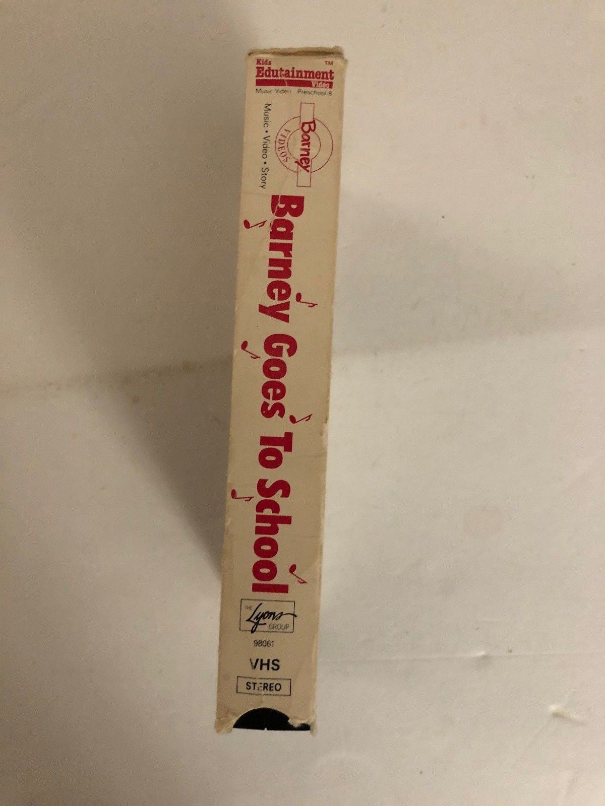 Barney Barney Goes To School Vhs Tested Rare Vintage Collectible