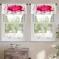 thumbnail image 2 of LALILO Kitchen Curtain Valance Colorful Watercolor Grunge Rod Pocket Window Curtain 52"x 18" Set of 2, 2 of 5