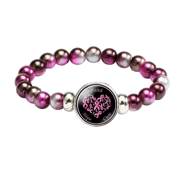 onlyliua para Interior/Exterior Pulsera de Aleación para Mujer con Accesorios para Pechoque Concientizan Sobre El Cáncer de Mama