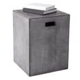 thumbnail image 2 of Sunpan Castor 13.75" Square-shaped Modern Concrete End Table in Black, 2 of 5