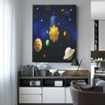 thumbnail image 4 of Xecao Solar System for Ready-to-Hang Canvas Art 12x16 Inches - Waterproof HD Print Solid Wood Frame for Gifting,Vertical, 4 of 8