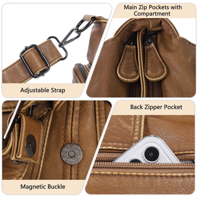 Angel Kiss Hobo Bags for Women Vegan Leather Shoulder Purses and Crossbody Ladies Tote Bags Purse