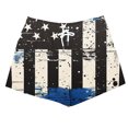 thumbnail image 3 of 4th of July Women's Comfy Summer Beach Shorts Casual Sports Shorts Yoga Short Pants with Elastic Drawstring & Pockets, 3 of 4