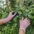 thumbnail image 6 of Qear 3 Pair Pink Gardening Gloves for Women, Textured Latex Rubber Palm Coating, Anti-Slip, Small, 6 of 6