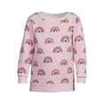 thumbnail image 5 of Garanimals Toddler Girl Long Sleeve Print Fleece Sweatshirt, Sizes 2T-5T, 5 of 6