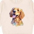 thumbnail image 3 of Inktastic Golden Retriever Watercolor Toddler Sweatshirt, 3 of 4