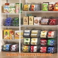 thumbnail image 3 of Baxikayon 4-Pack Stackable Can Organizer with Handles, Foldable Wire Soda & Canned Food Storage Rack for Kitchen Pantry Cabinet, Black, 3 of 10