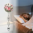 thumbnail image 4 of Non-Ticking Silent Wall Clocks with Quartz Movement,Battery Operated Analog Clock Modern Decor Clock for Home-Floral Pink Roses on White Beautiful(10inch), 4 of 4
