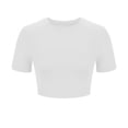 thumbnail image 4 of Mittory Women Short Sleeve Crop Tops Crewneck Fit Shirts Basic Tee Summer Casual T-Shirt Going Out Outfits, 4 of 7