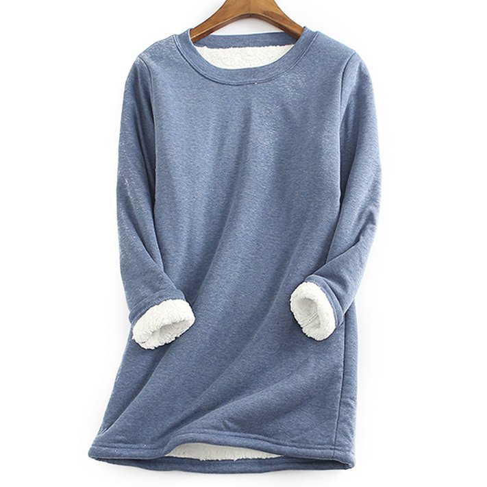 Soft Comfortable Women'S Sweater for Mother Warm Fleece Long Sleeve ...