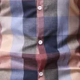 thumbnail image 3 of Camisa A Cuadros Manga Larga Con Botones Para Hombre, 3 of 8