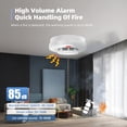 thumbnail image 2 of Detector de humo Alarmas contra incendios Detección de 360 grados Detección de alta sensibilidad, 2 of 8