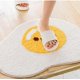 thumbnail image 3 of Alfombra de baño con diseño de yema de huevo (ojo de frijol), absorbente de agua, antideslizante, para el hogar, puerta de entrada, suelo, cocina, mesita de noche, pasillo, 3 of 5