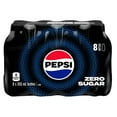 thumbnail image 1 of Pepsi Zero Sugar Cola 8 x 355 ml, Bottles, 1 of 8