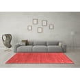 thumbnail image 3 of Ahgly Company Indoor Round Abstract Red Contemporary Area Rugs, 4' Round, 3 of 4