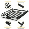 thumbnail image 6 of Telyswee 50" x 37.5" x 6.3" Rooftop Cargo Basket Universal Roof Rack Basket for SUV, Car, and Truck - Anti-Rust Cargo Carrier with 220 lbs Capacity for Car Top Luggage Storage, 6 of 7