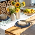 thumbnail image 4 of Round 15 Inch Placemats Set of 6, HeatResistant Non Slip Place Mats for Dining Table, Wipeable Braided Kitchen Table Mats for Housewarming, 4 of 9