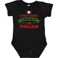 thumbnail image 3 of Inktastic No Therapy I'm Italian Boys or Girls Baby Bodysuit, 3 of 5
