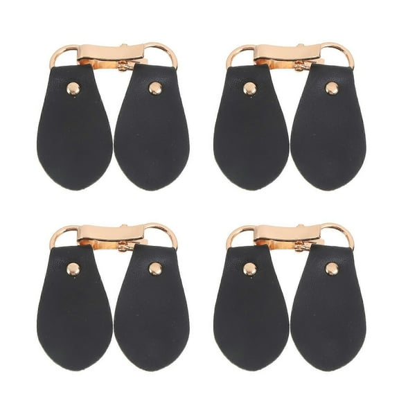 Clip Hook Fasteners For Coat Clothing Buckles Simple Design Metal Hardware Clip Clasp Buckles 4Pcs Golden and Black