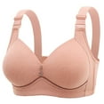 thumbnail image 3 of UJNDER Plus Size Comfortable Breathable Smooth Bra Breast Collection Wireless Bras for Women Rose Gold 44, 3 of 3
