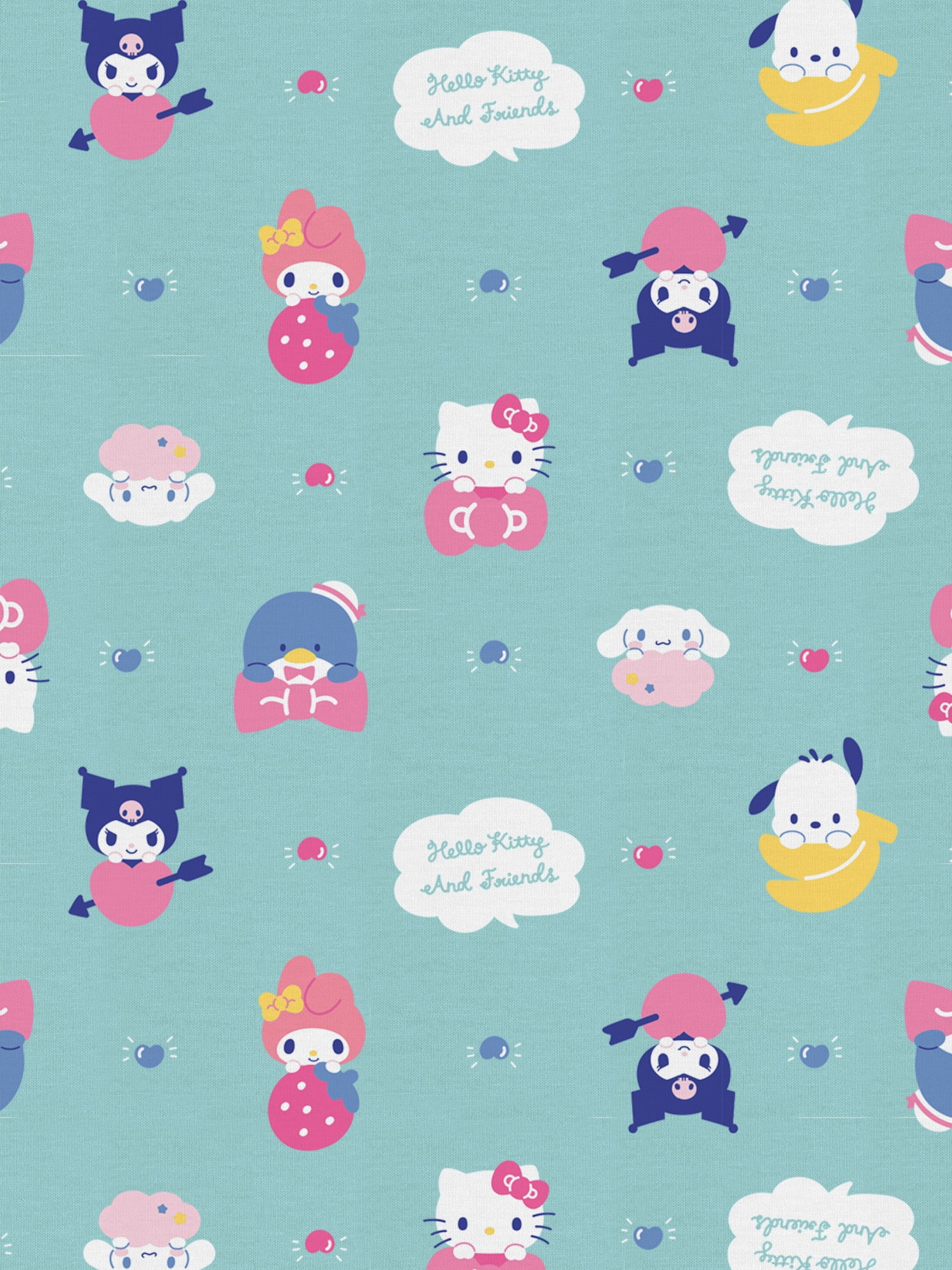 Hello Kitty Baby Girl Printed Long Sleeve Footed Sleep N Play, Sizes Newborn- 9 Months