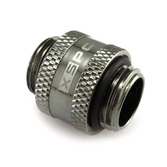 XSPC G1/4" Male to Male Rotary Fitting, Black Chrome